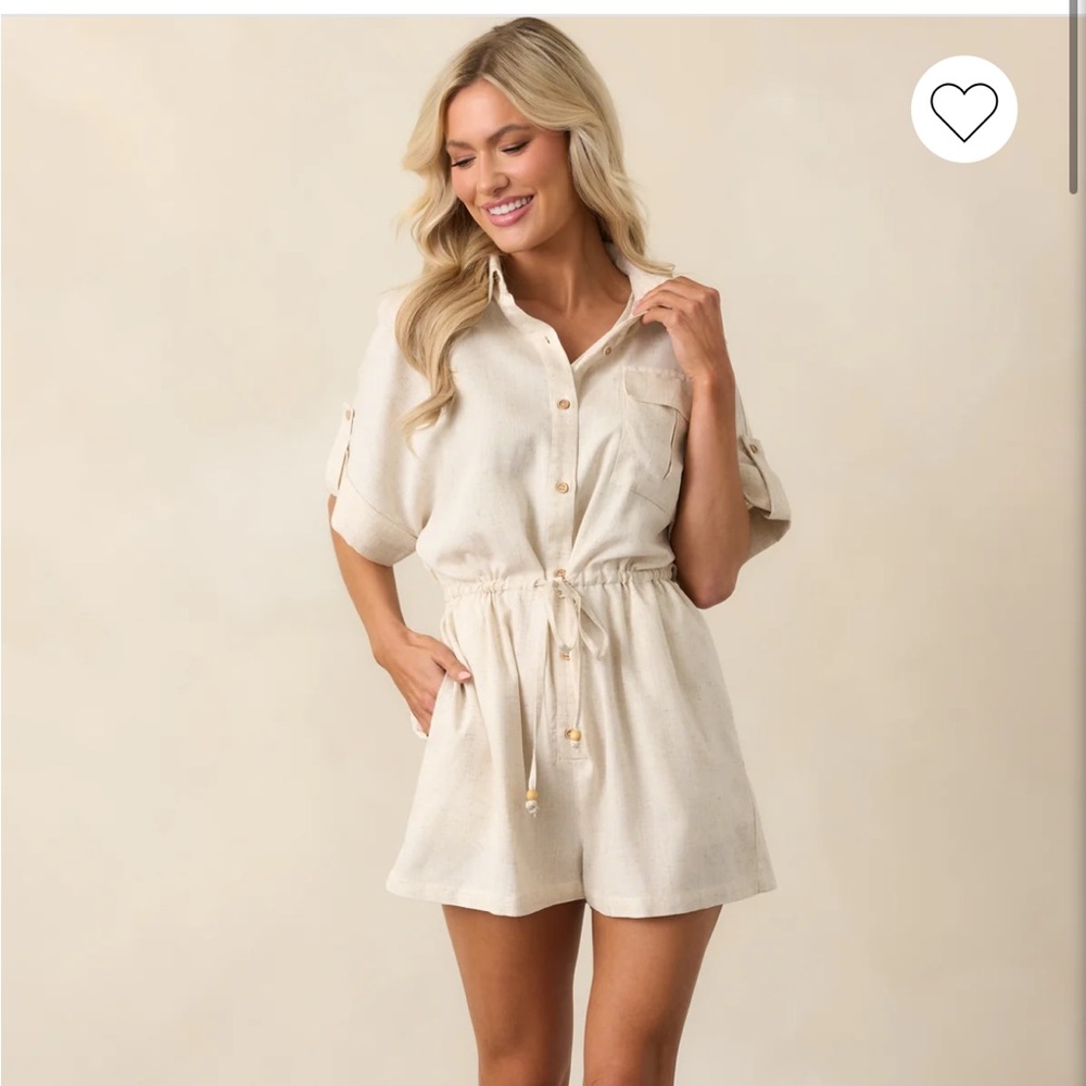 NWT red dress romper size small